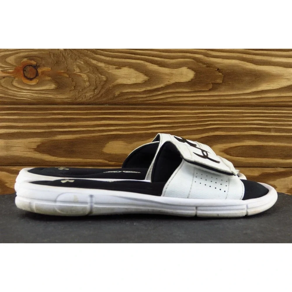 Under armour Youth Boys Shoes Sz 5 M White‎ Synthetic Slide
